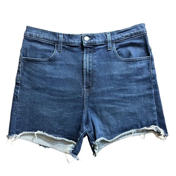 J Brand Joan short high rise jean shorts dark denim size 30 - Picture 1 of 14